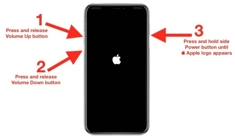 restart your iPhone with Face ID