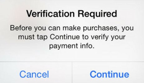 verification require when install apps