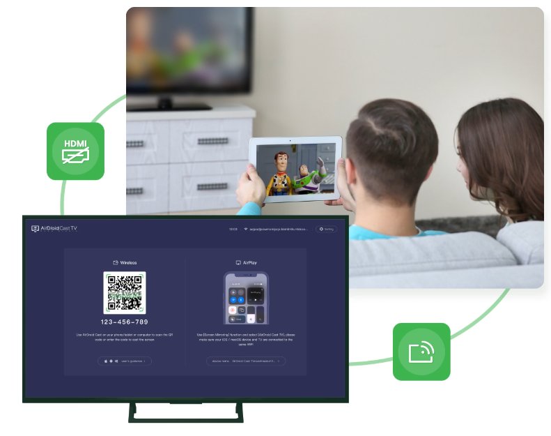 AirDroid Castを使って、スマホ画面をテレビに映す無線接続方法