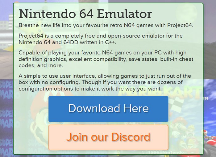 Project64 Emulator