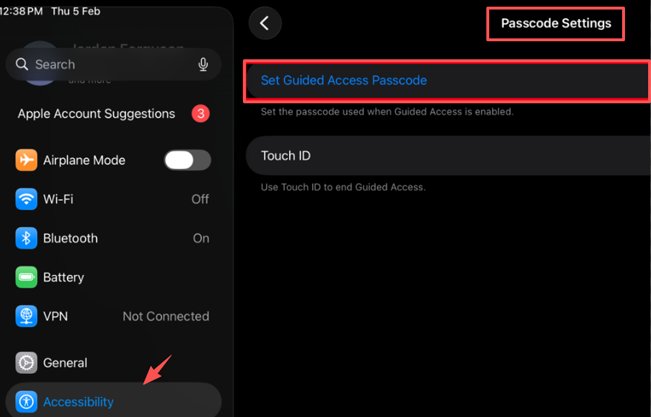 set guided access passcode