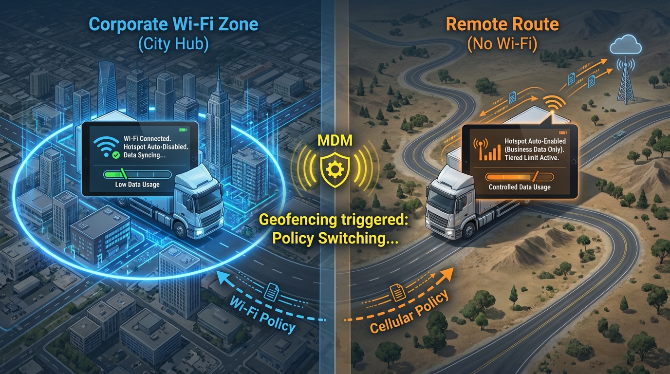 6. map based illustration logistics dynamic geofenci