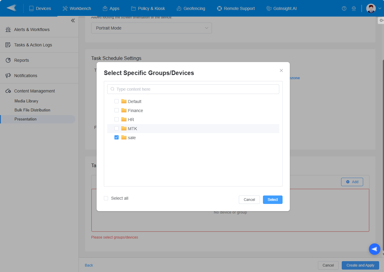 Choose-the-Target-Devices