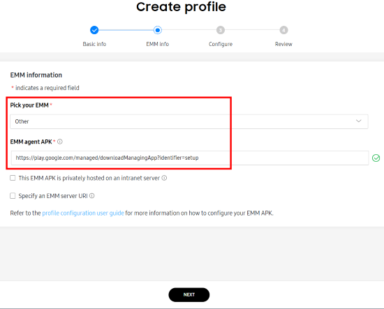 create-profile-for-kme
