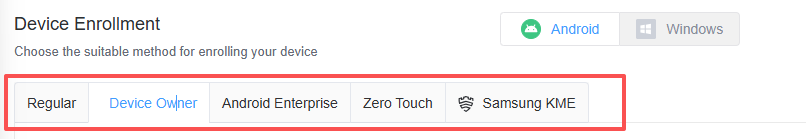 enroll devices to MDM