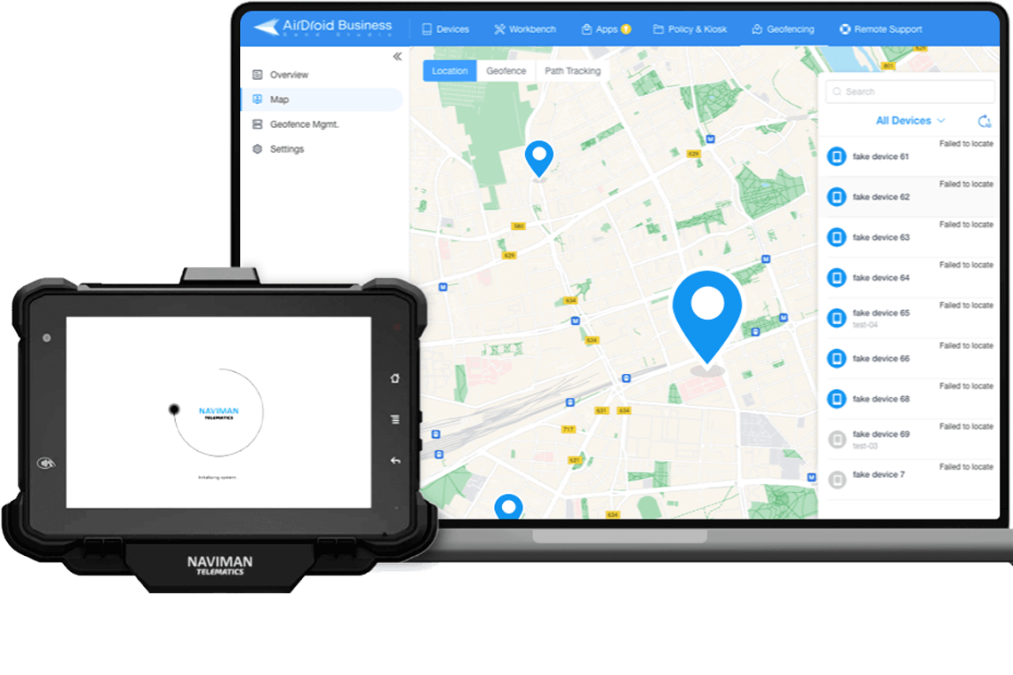AirDroid Business solutions for Naviman Telematics