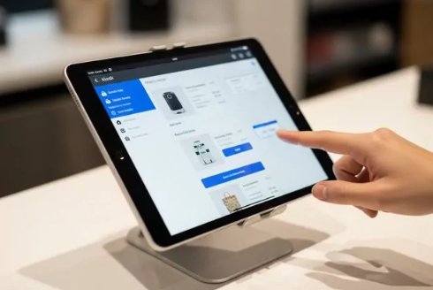 kiosk in shop center