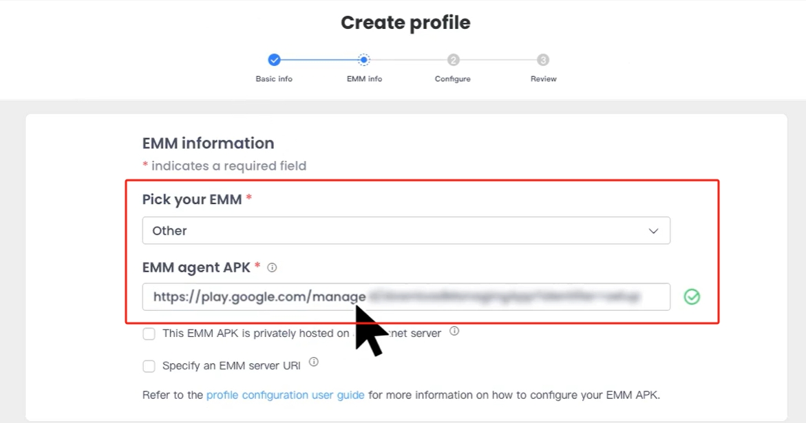pick your emm and agent APK