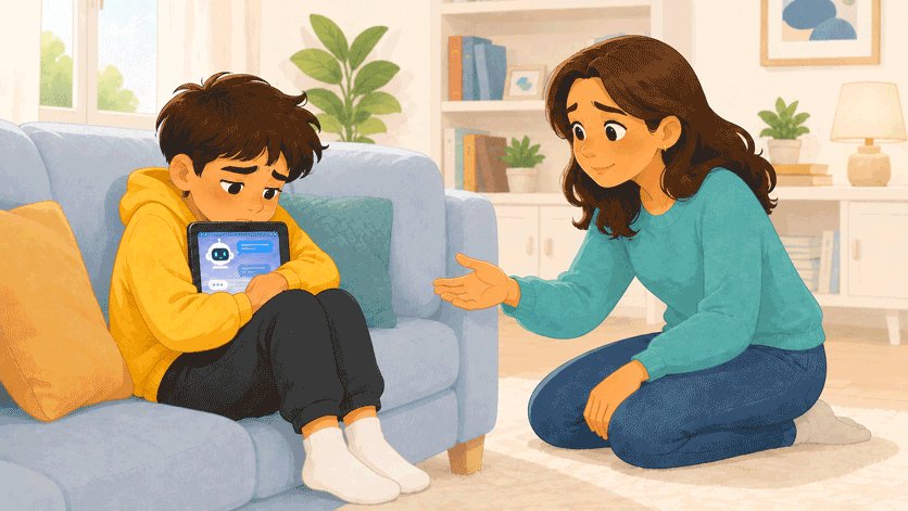 AI changes child in feelings or relationships