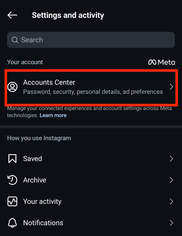 centro account