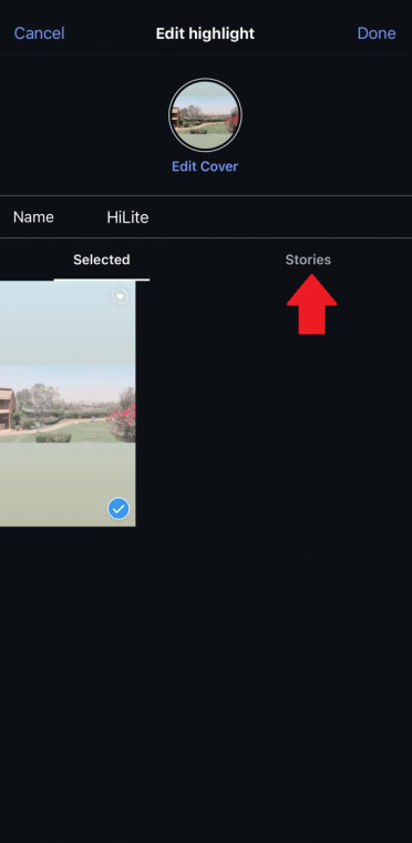 add stories to instagram highlight