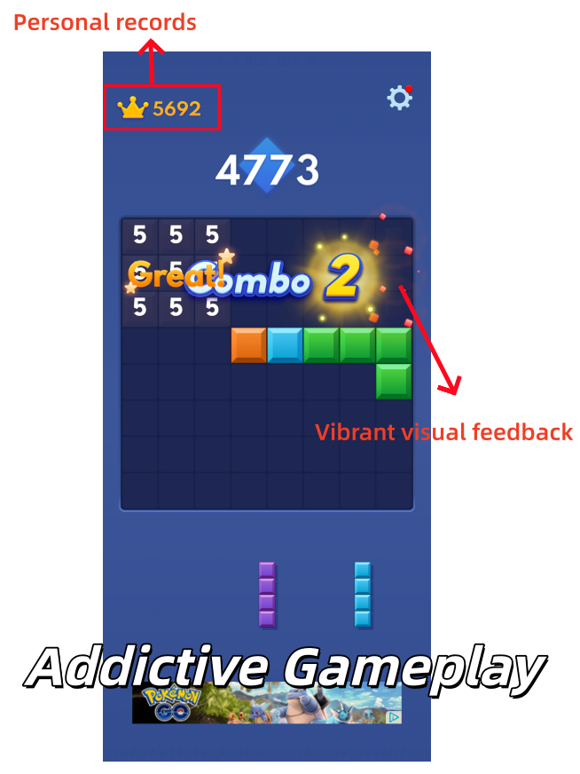 addictive design of Block Blast