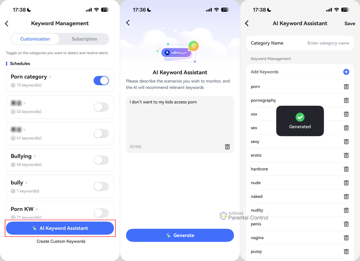 AirDroid AI Keyword Generator