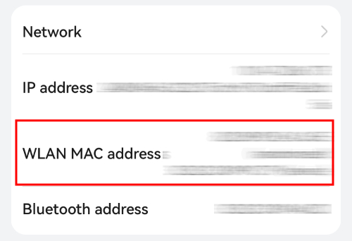 check Android MAC address