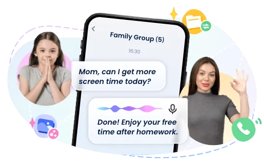 Banner Airdroid Family Chat