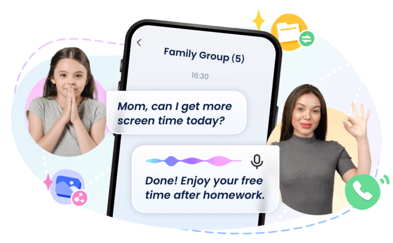 banner airdroid family group chat 768x475