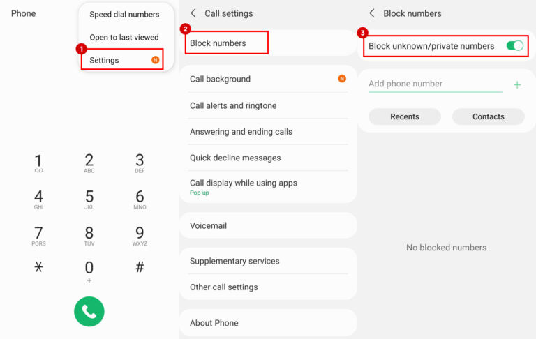 bloccare numeri sconosciuti su Android