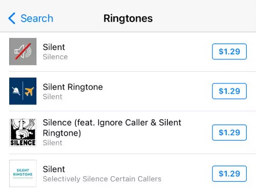 buy silent ringtone