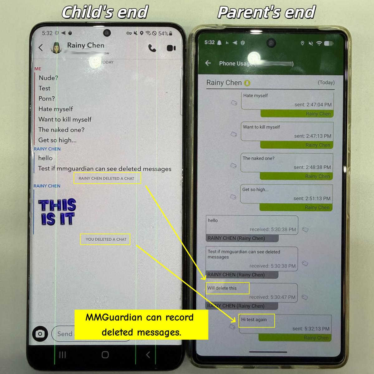 MMGuardian can see deleted messages