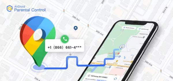 locate a phone number on Google Maps