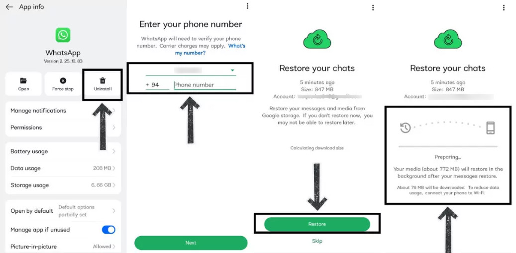 can you see messages from blocked numbers