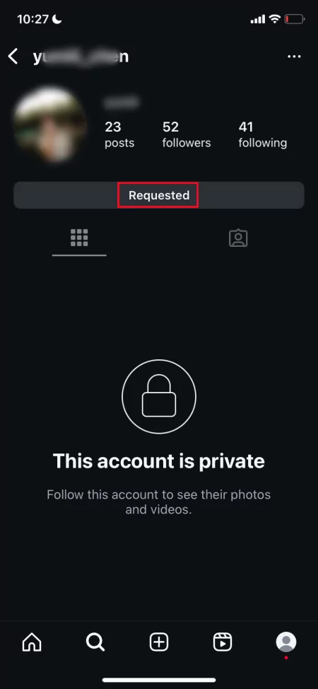 cancel sent follow requests on Instagram