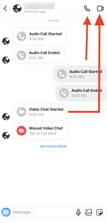 check ins call history on iPhone and Android