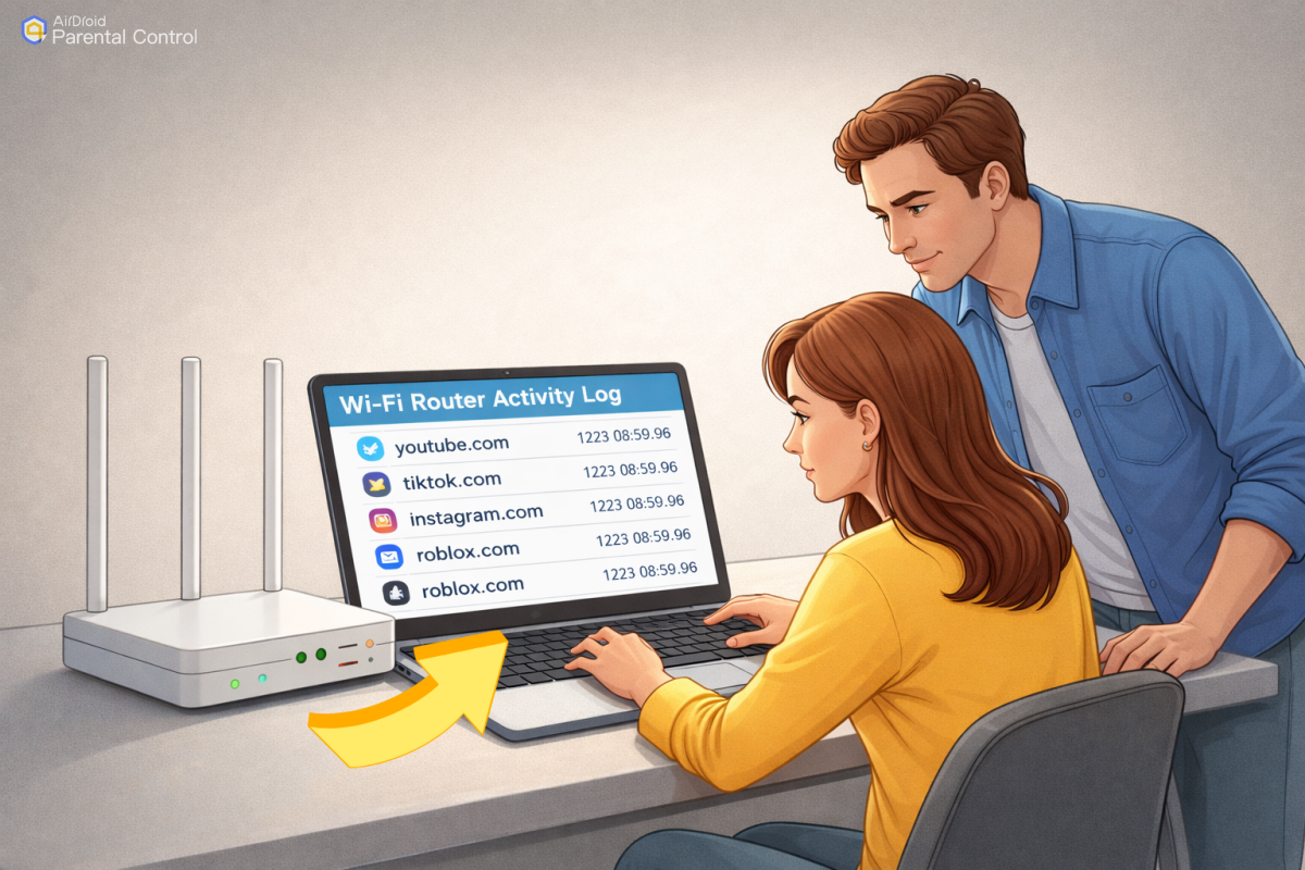 how to see WiFi router history