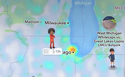 check Snapchat map