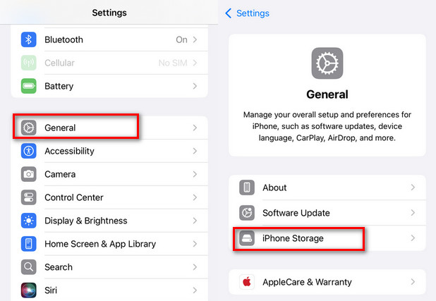 check storage on iphone