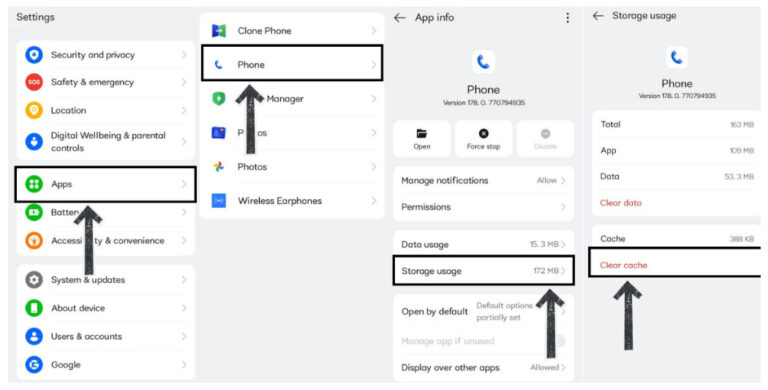 clear android cache