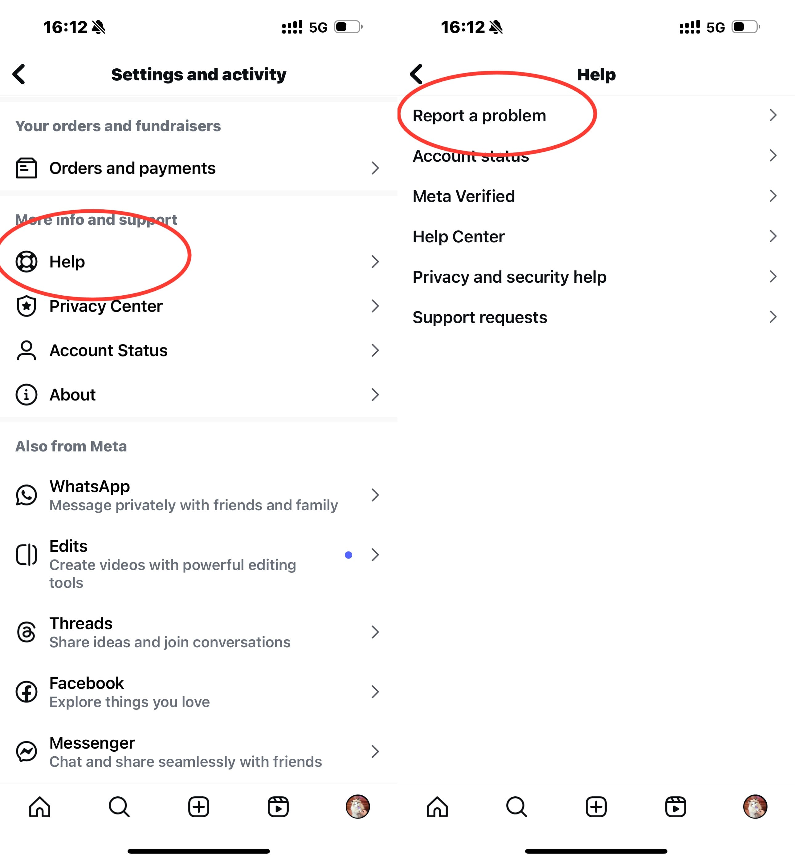 contact instagram support
