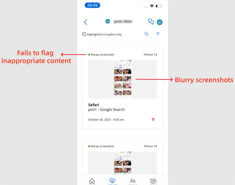 covenant eyes fails to flag