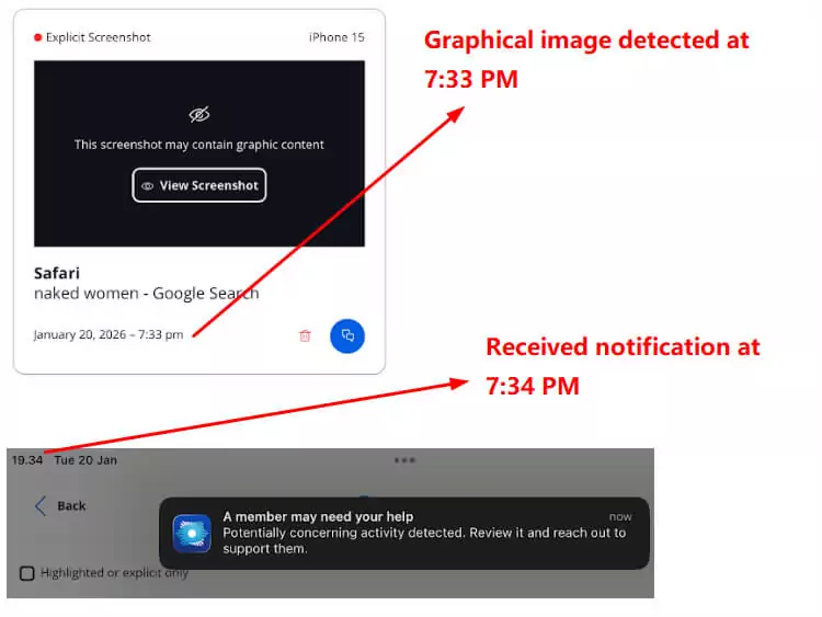 covenanteyes slight delay