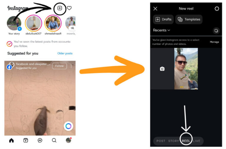 create a reel on instagram