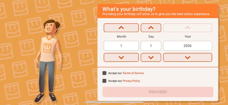 create junior account on Rec Room