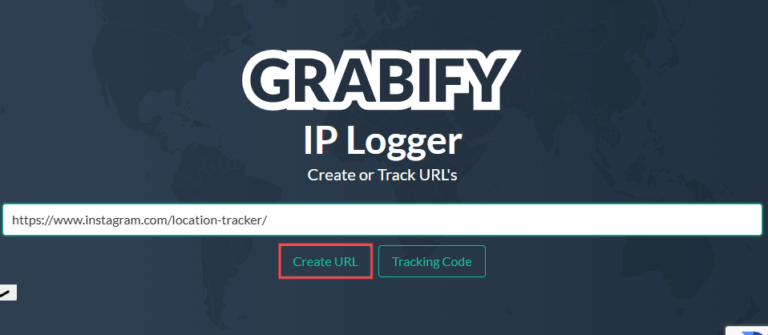 create URL on Grabify