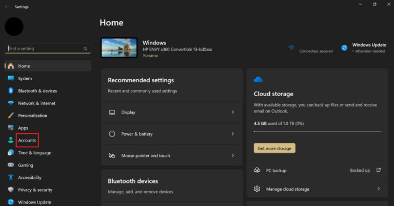delete a microsoft account