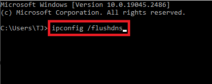 delete DNS caches on PC