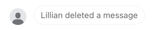 delete for everyone notifications on Messenger