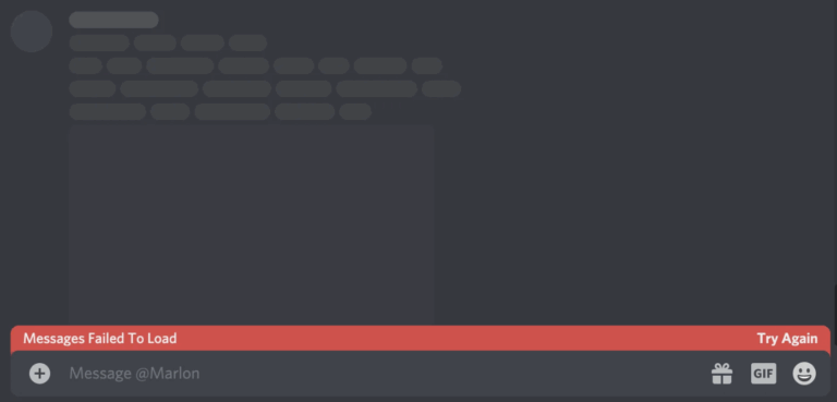 Discord Messages Failed to Load error