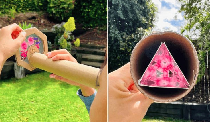 DIY Kaleidoscope Works Display