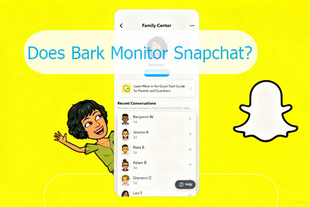 does Bark monitor Snapchat