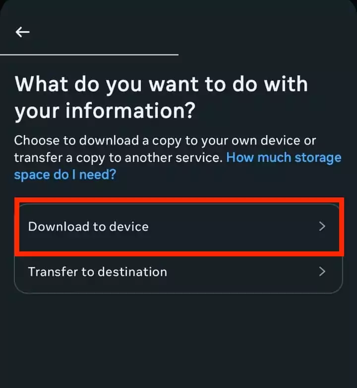 download to device