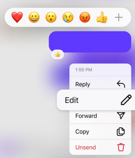 edit a message on instagram