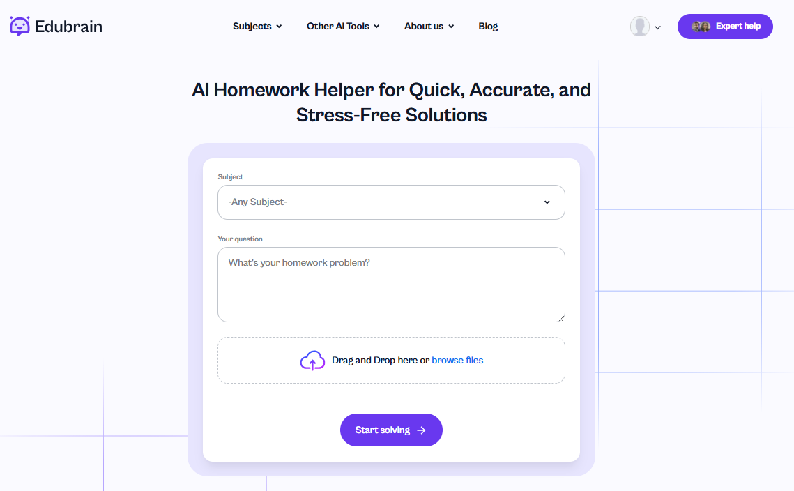 edubrain homework helper