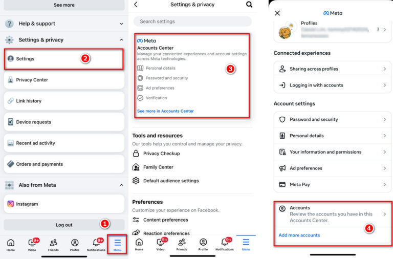 facebook instagram unlink on phone 768x506