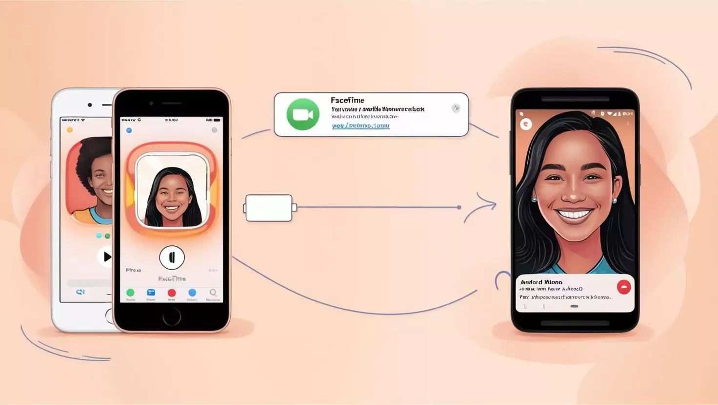 link facetime between iphone to android