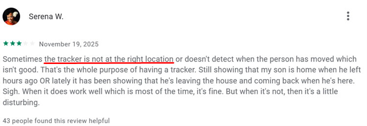 family360 inaccurate location