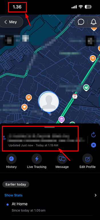 family360 location doesnt update